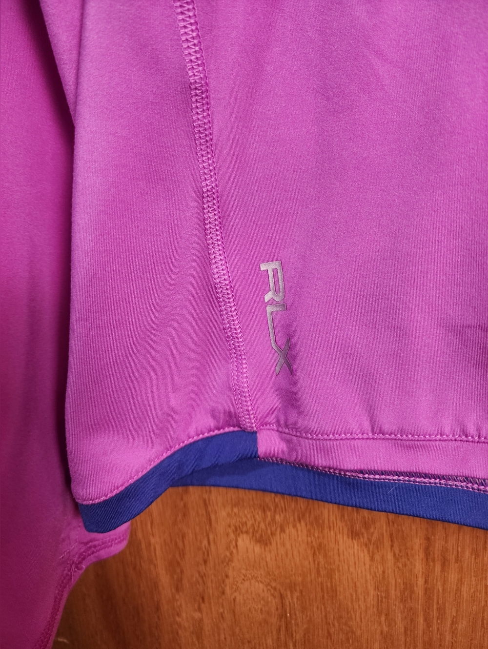 Ralph Lauren RLX Hot Pink Golf Quarter-Zip Pullover Athletic Top Long Sleeve Med - Picture 8 of 10